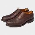 картинка Тёмно-коричневые оксфорды Berwick 3182 от магазина  Berwickshoes